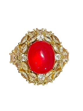 Red Jasper Artisan Ring